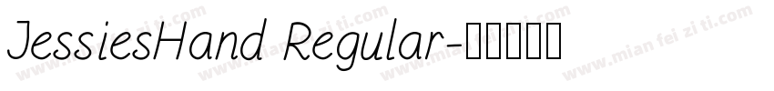 JessiesHand Regular字体转换